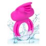 Pierścień wibrujący silikonowy Calexotics Dual Clit Flicker różowy - 7