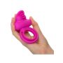 Pierścień wibrujący silikonowy Calexotics Dual Clit Flicker różowy - 6