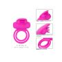 Pierścień wibrujący silikonowy Calexotics Dual Clit Flicker różowy - 9