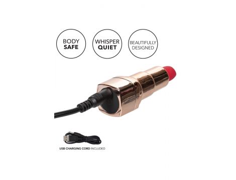 Wibrator mini Calexotics Hide Play szminka czerwona USB 7.5 cm - 6