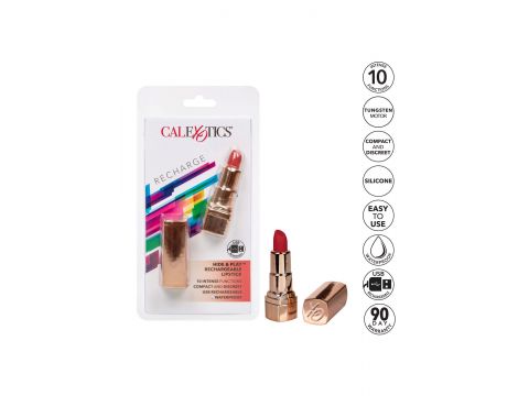 Wibrator mini Calexotics Hide Play szminka czerwona USB 7.5 cm - 7