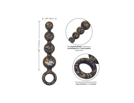 Koraliki analne silikonowe Calexotics fioletowe 11,5 cm - 7