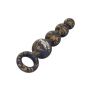 Koraliki analne silikonowe Calexotics fioletowe 11,5 cm - 5
