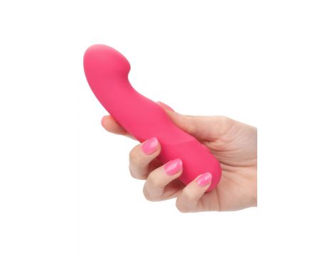 Wibrator silikonowy Pixies Curvy różowy USB 10,75 cm - 10