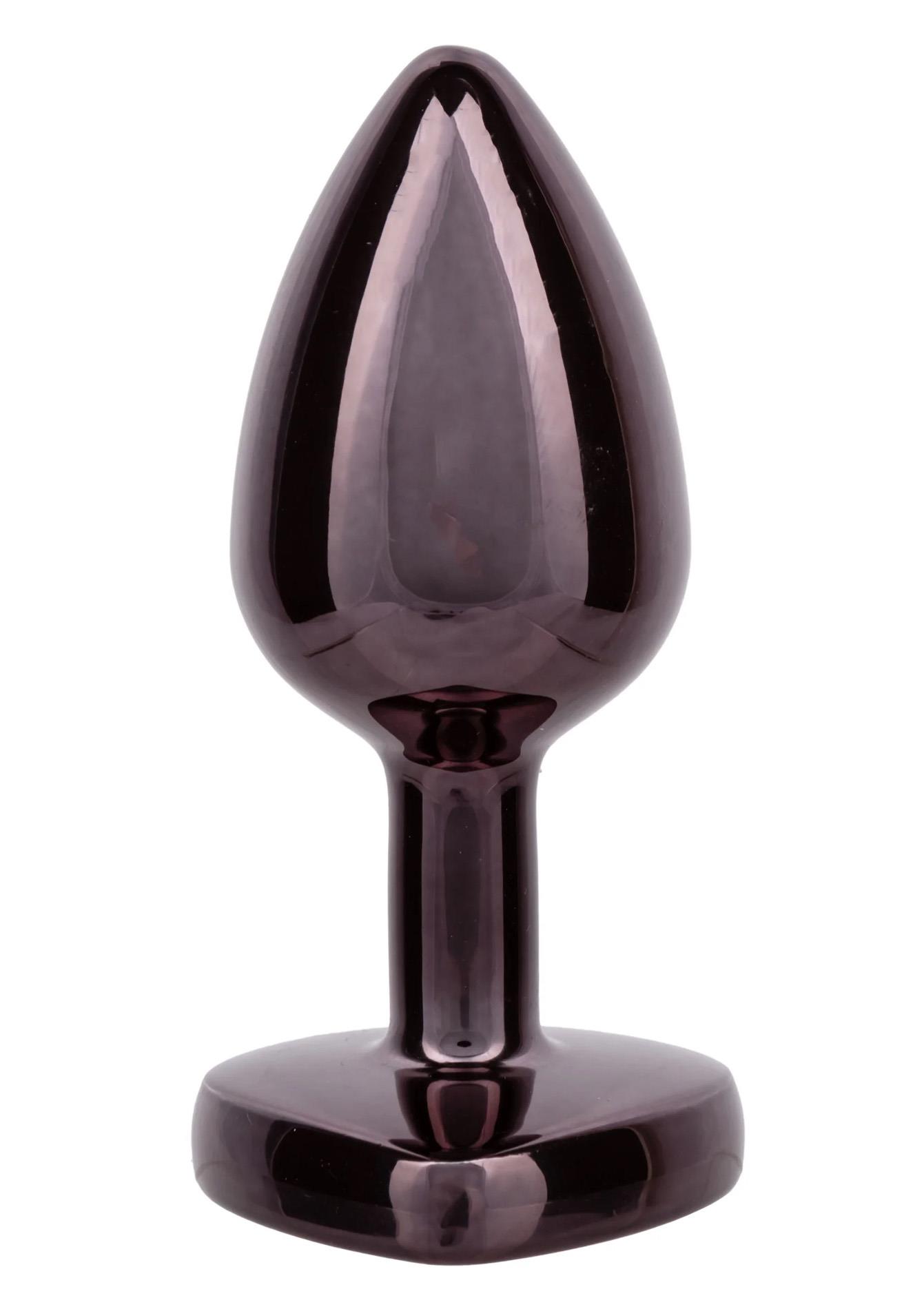 Diamond Heart Plug Small Black