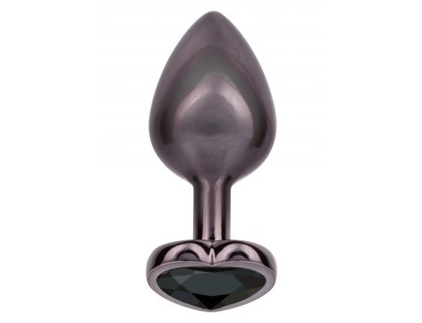 Korek analny Diamond Heart Large Calexotics srebrny 7 cm - 5