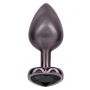 Korek analny Diamond Heart Large Calexotics srebrny 7 cm - 6
