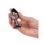 Korek analny Diamond Heart Large Calexotics srebrny 7 cm - 4