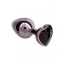 Korek analny Diamond Heart Large Calexotics srebrny 7 cm - 7