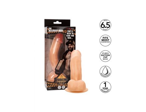 Dildo realistyczne Working Stiff The Delivery Man jasny odcień skóry - 12