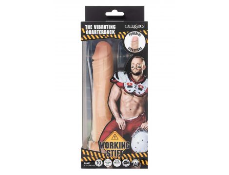Wibrator realistyczny Quarterback wibrujący z przyssawką 19,75 cm - 2