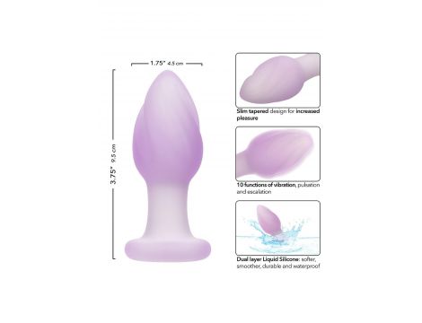 Plug analny wibrujący Calexotics Lavender Haze Ridge Probe fioletowy - 8