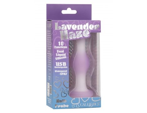 Silikonowy wibrujący korek analny Calexotics Lavender Haze fioletowy - 3