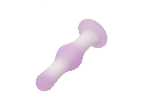 Silikonowy wibrujący korek analny Calexotics Lavender Haze fioletowy - 8