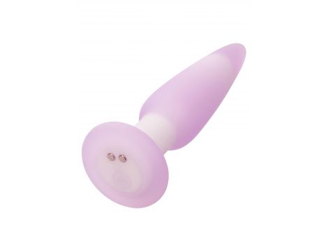 Plug analny wibrujący Calexotics Lavender Haze fioletowy silikonowy - 8