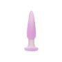 Plug analny wibrujący Calexotics Lavender Haze fioletowy silikonowy - 4