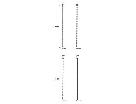 Zestaw rozszerzaczy penisa Hidden Desire silikonowy 4 szt 30 cm - 5