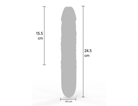 Wibrator analny Hidden Desire silikonowy 24,5 cm czarny 12 trybów - 6