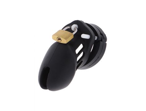 Chastity Cock Cage Silicone S Black - 5