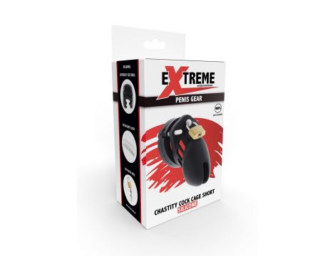 Chastity Cock Cage Silicone S Black - 3