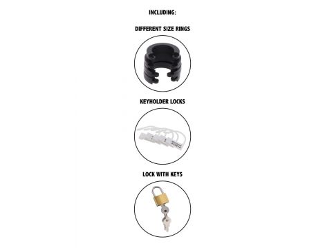 Chastity Cock Cage Silicone S Black