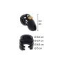 Chastity Cock Cage Silicone S Black - 5
