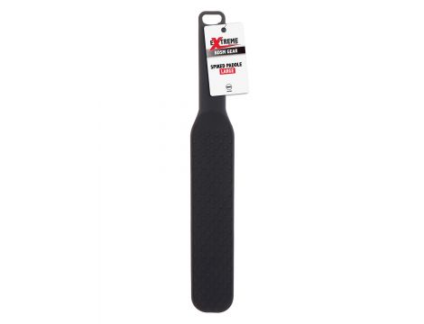 Packa BDSM silikonowa Hidden Desire z kolcami czarna 31 cm - 4