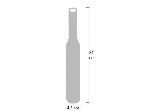 Packa BDSM silikonowa Hidden Desire z kolcami czarna 31 cm - 8