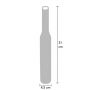 Packa BDSM silikonowa Hidden Desire z kolcami czarna 31 cm - 9