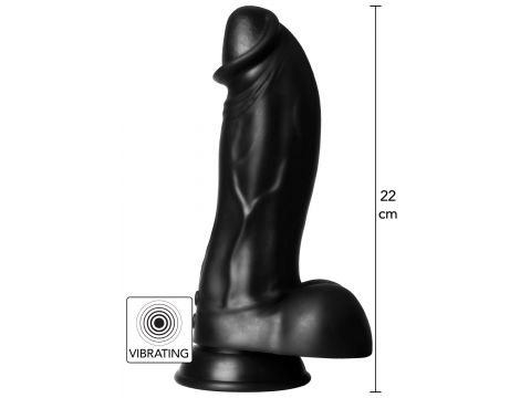 Dildo wibrujące dinozaur Hidden Desire czarny 22 cm - 2