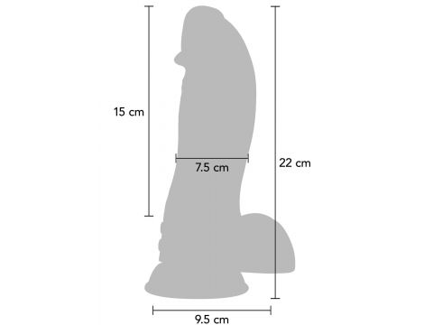Dildo wibrujące dinozaur Hidden Desire czarny 22 cm - 7