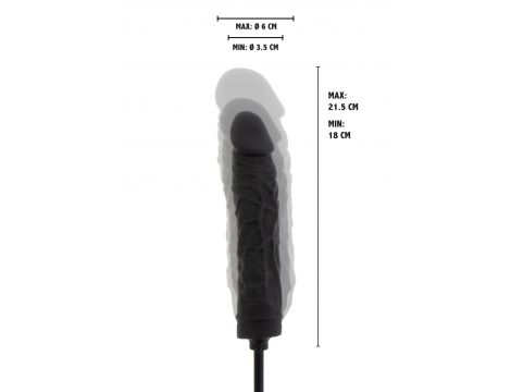 Dildo analne nadmuchiwane Hidden Desire silikonowe 21 cm - 6