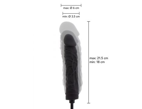 Dildo analne nadmuchiwane Hidden Desire silikonowe 21 cm - 8