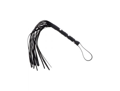 Pejcz z ćwiekami Hidden Desire czarny 56 cm - 2