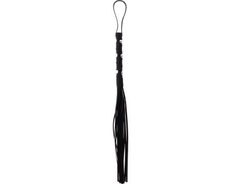 Pejcz z ćwiekami Hidden Desire czarny 56 cm