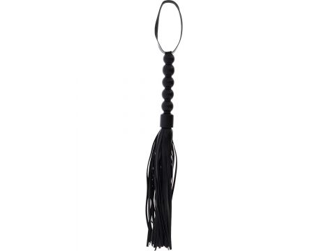 Flogger z koralikami Hidden Desire czarny 57 cm - 3