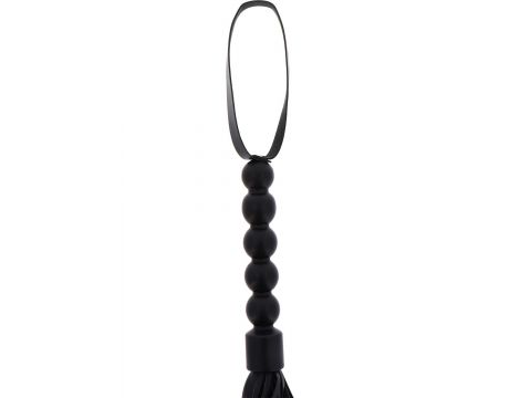 Flogger z koralikami Hidden Desire czarny 57 cm - 4