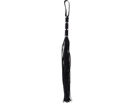 Pejcz z ćwiekami Hidden Desire czarny 75 cm - 3