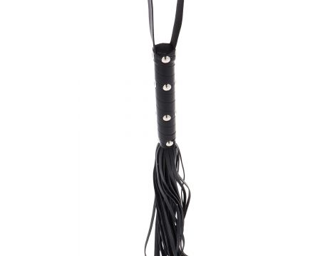 Pejcz z ćwiekami Hidden Desire czarny 75 cm - 2