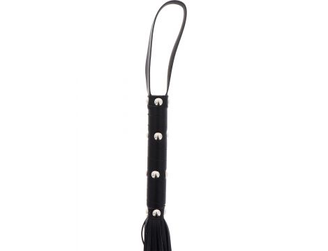 Pejcz z ćwiekami Hidden Desire czarny 75 cm - 4