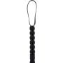 Pejcz z koralikami PU czarny 60 cm - 4