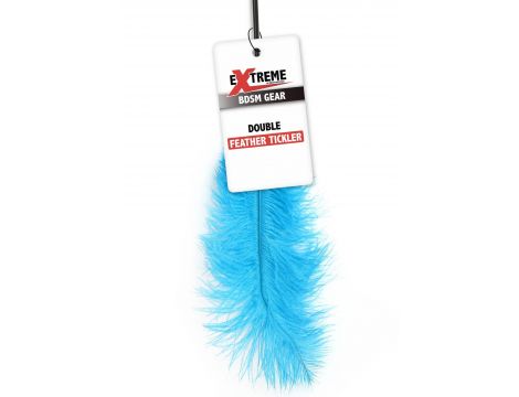 Double Feather Tickler Blue - 2