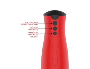 Masturbator z super ssaniem FUSION X Hidden Desire czerwony