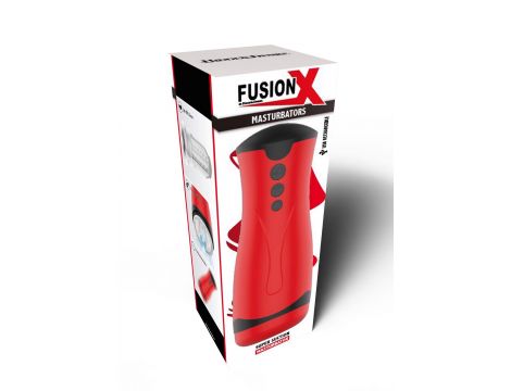 Masturbator z super ssaniem FUSION X Hidden Desire czerwony - 3