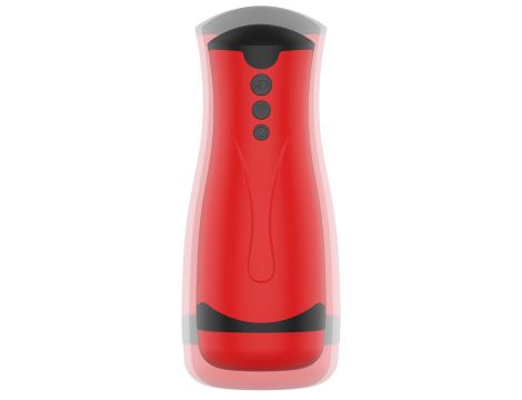 Masturbator z super ssaniem FUSION X Hidden Desire czerwony - 2