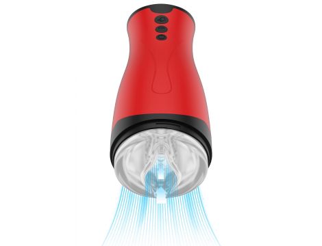 Masturbator z super ssaniem FUSION X Hidden Desire czerwony - 9