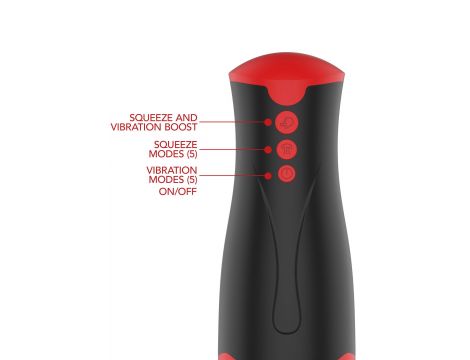 Masturbator wibrujący z ściskaniem Hidden Desire Fusion X czarny - 9