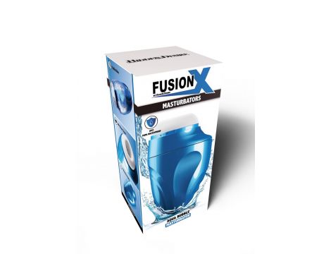 Masturbator Fusion X Aqua Bubble z wibracją niebieski - 3