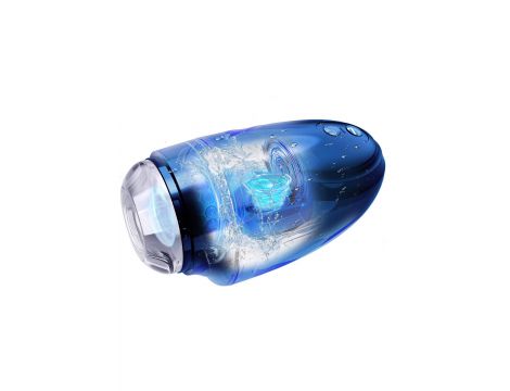 Masturbator Fusion X Aqua Bubble z wibracją niebieski - 15