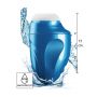Masturbator Fusion X Aqua Bubble z wibracją niebieski - 2